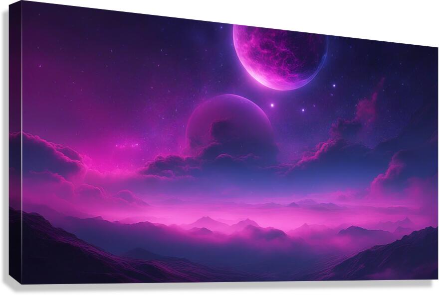 Neon Sky V2 Canvas Print