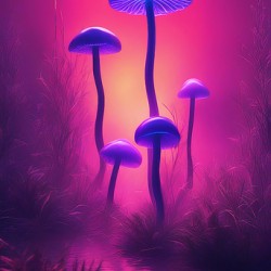 Neon Mushrooms V1