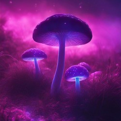Neon Mushrooms V10