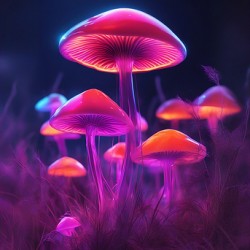 Neon Mushrooms V5