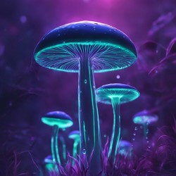 Neon Mushrooms V6