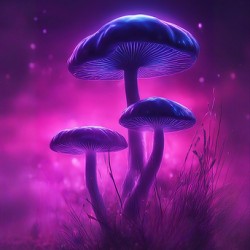 Neon Mushrooms V9