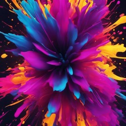 Neon Paint Splashes V1