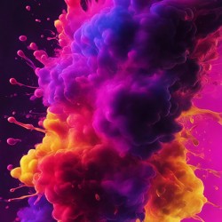 Neon Paint Splashes V10