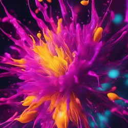 Neon Paint Splashes V3