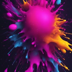 Neon Paint Splashes V5