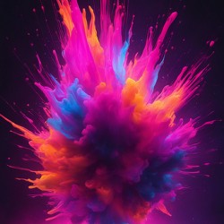 Neon Paint Splashes V8