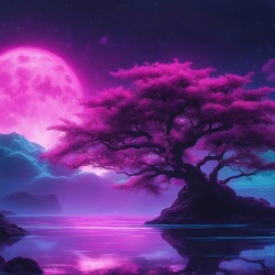 Neon Sakura Tree V7