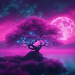Neon Sakura Tree V8