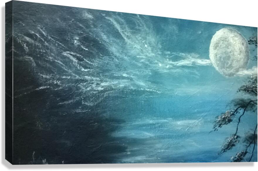 moon aura Canvas Print