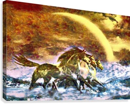 3 Horses  Canvas Print