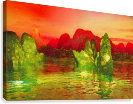 dreamy river Canvas Print