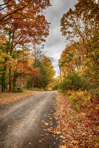 Rural Autumn Roads Poconos Pennsylvania