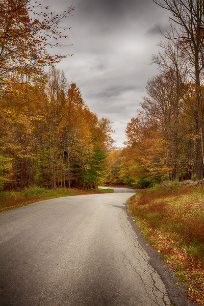 Tranquil Autumn Roads Sullivan County NY Print