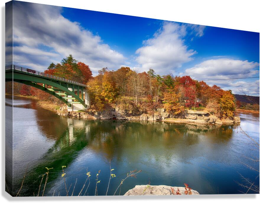 View of the Delaware River Narrowsburg NY Canvas Print