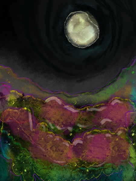 Go east and turn left at the moon Print