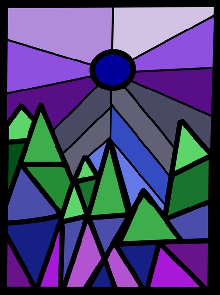 Moon Forest Walk Print