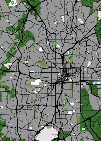 Atlanta Map Print