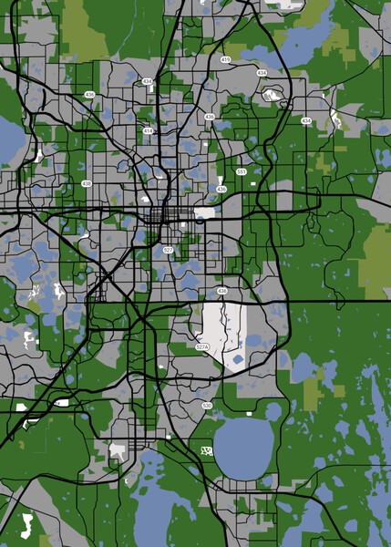 Orlando Map Print
