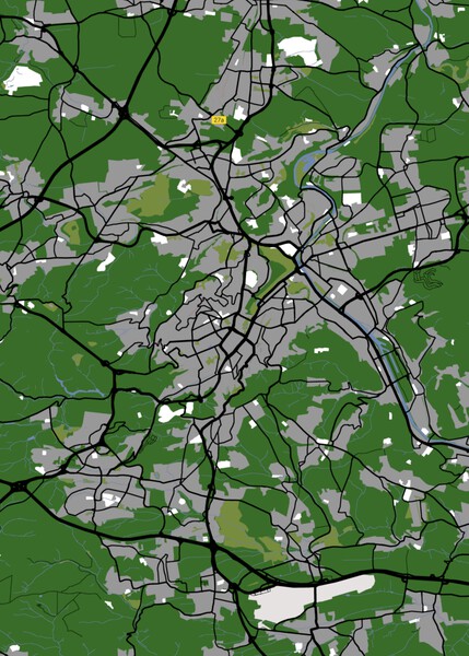 Stuttgart Map Print