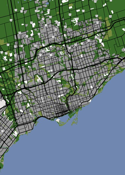 Toronto Map Print