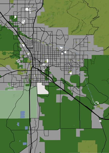 Video Games Tucson Map by Maps Print