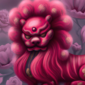 Chinoiserie Lion
