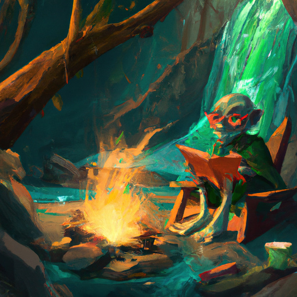Studious Goblin Print