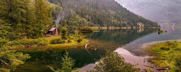 Cabin   3 Valley Lake Print