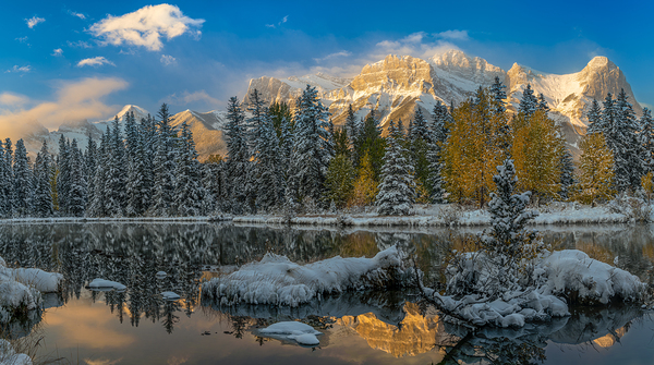 Spring Creek Snow 2 by Jim Wiebe