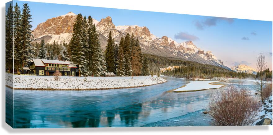 Bow River House Canvas Print