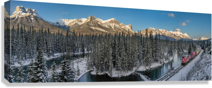 Bow Valley Freight Train 3 Canvas Print