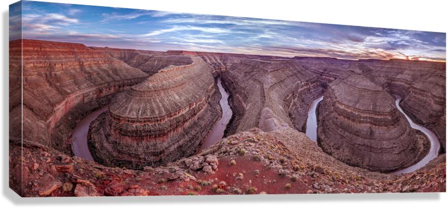 Goosenecks State Park 1 Canvas Print