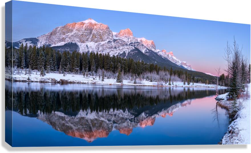 Mount Rundle Reflection Canvas Print