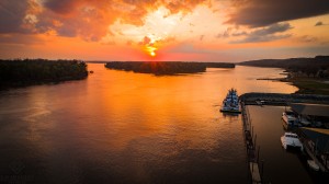 Grafton, IL River Sunset