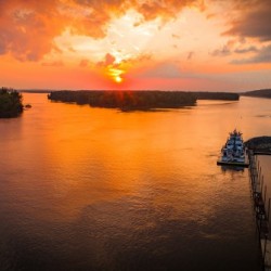 Grafton, IL River Sunset