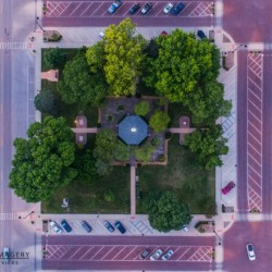 Rushville, IL Square, Straight Down Shot