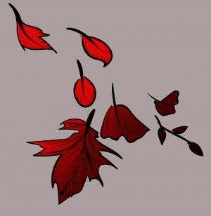 falling leaves
