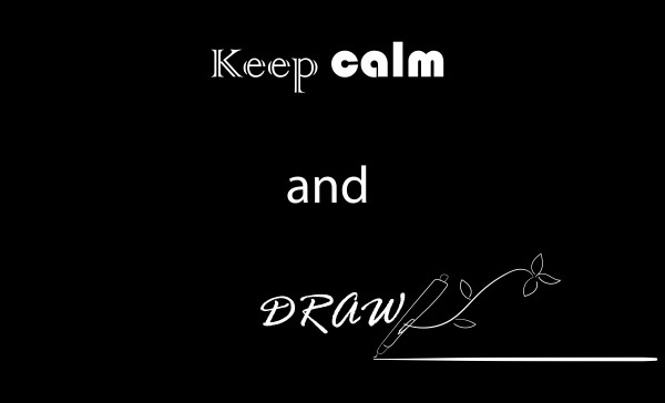 keep calm and draw by Chino20