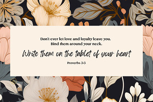 Proverbs 3:3 | Bible Verse Art | Wall Art