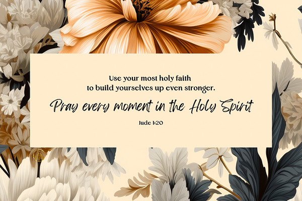 Jude 1:20 | Bible Verse Art | Wall Art Print