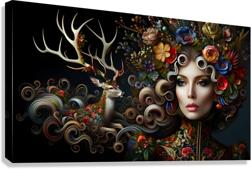 Brother and Sister  Canvas Print