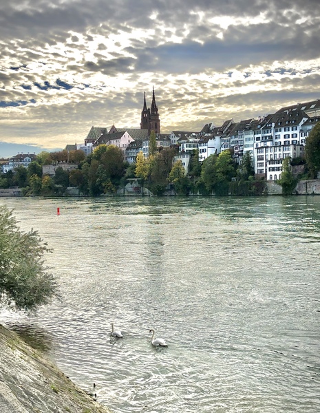 Rhine River Basel Switzerland by Tom Bromann