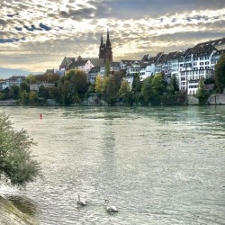 Rhine River Basel Switzerland