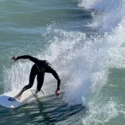 Surfing in Huntington Beach