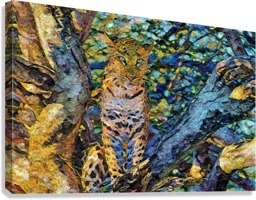 Leopard Portrait Canvas Print