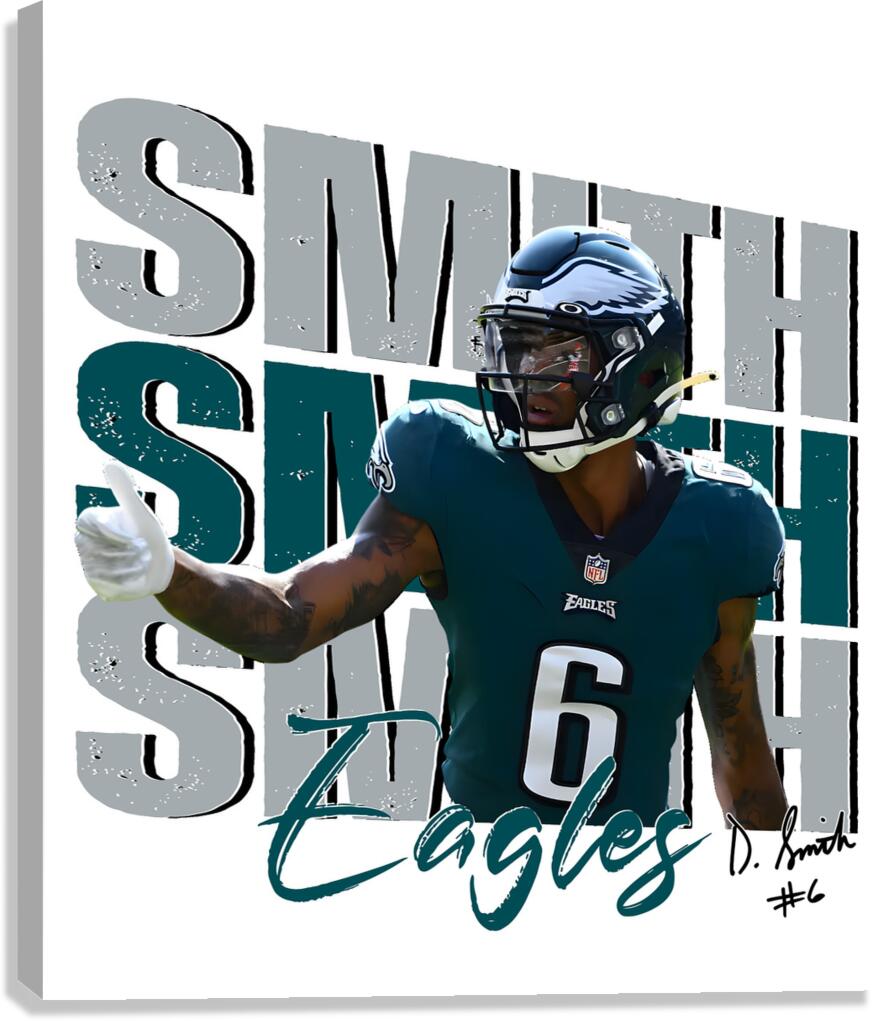 Vintage Devonta Smith 6 Philadelphia Eagles Canvas Print