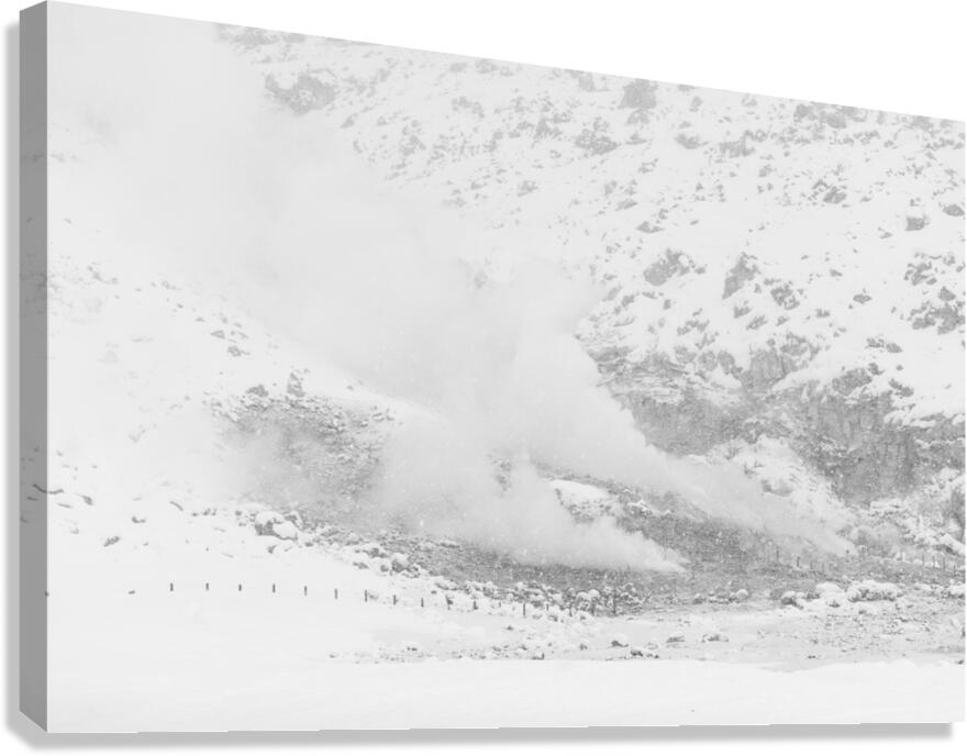 Winter Sulfur Mine  Canvas Print