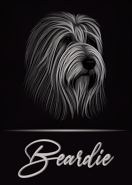 Beardie Print