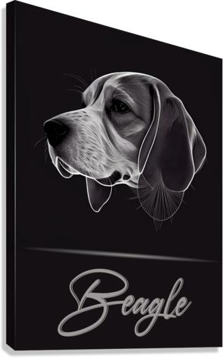 Beagle Portrait Canvas Print